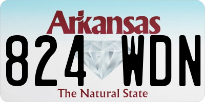 AR license plate 824WDN