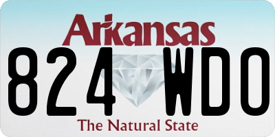 AR license plate 824WDO