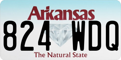 AR license plate 824WDQ