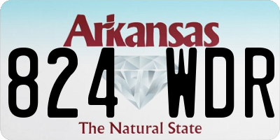 AR license plate 824WDR