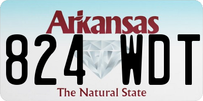 AR license plate 824WDT