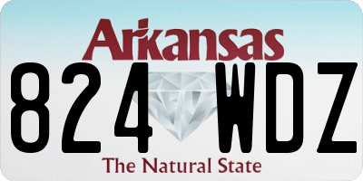 AR license plate 824WDZ