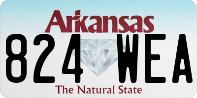 AR license plate 824WEA