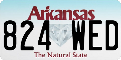 AR license plate 824WED