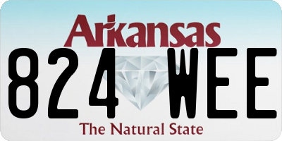 AR license plate 824WEE