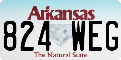 AR license plate 824WEG