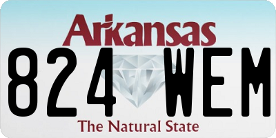 AR license plate 824WEM