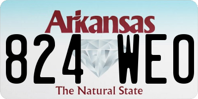 AR license plate 824WEO