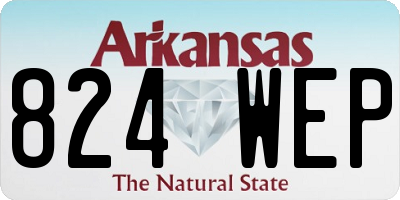 AR license plate 824WEP