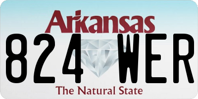 AR license plate 824WER