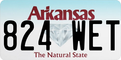 AR license plate 824WET