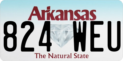 AR license plate 824WEU