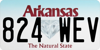 AR license plate 824WEV