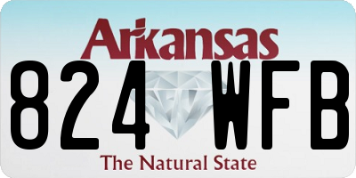 AR license plate 824WFB