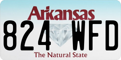 AR license plate 824WFD