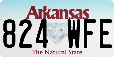 AR license plate 824WFE