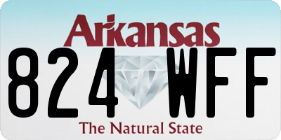 AR license plate 824WFF