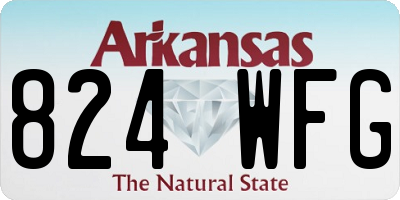 AR license plate 824WFG