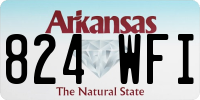 AR license plate 824WFI