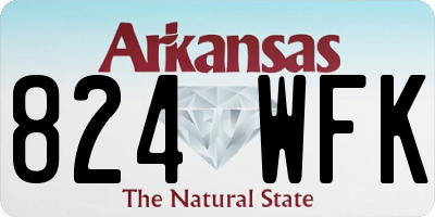 AR license plate 824WFK
