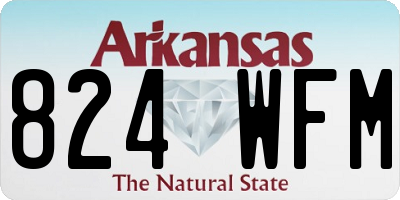 AR license plate 824WFM