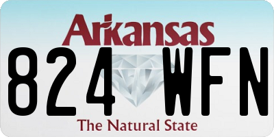 AR license plate 824WFN