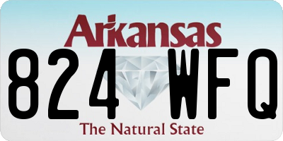 AR license plate 824WFQ