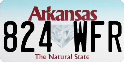 AR license plate 824WFR