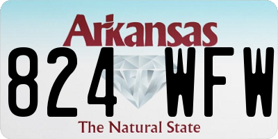 AR license plate 824WFW
