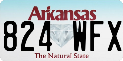AR license plate 824WFX