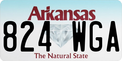 AR license plate 824WGA