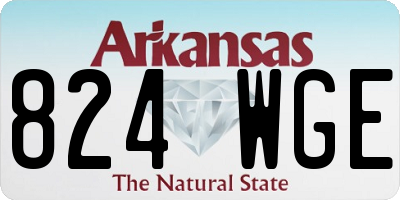 AR license plate 824WGE