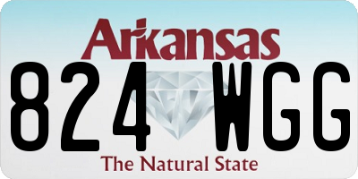 AR license plate 824WGG