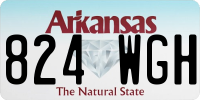 AR license plate 824WGH