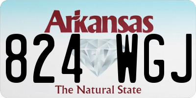 AR license plate 824WGJ