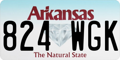 AR license plate 824WGK