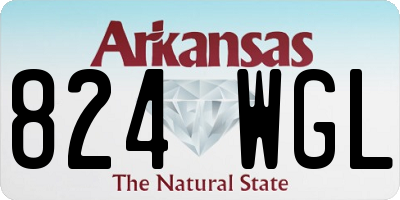 AR license plate 824WGL