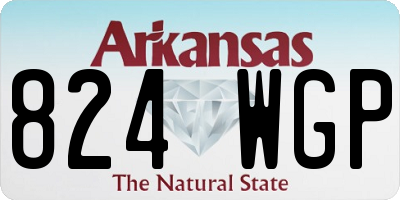 AR license plate 824WGP