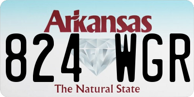 AR license plate 824WGR