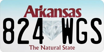 AR license plate 824WGS