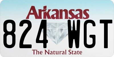 AR license plate 824WGT