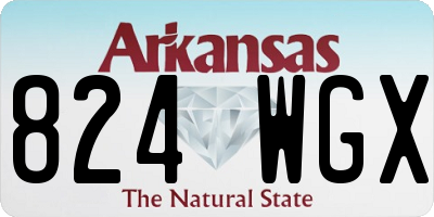 AR license plate 824WGX
