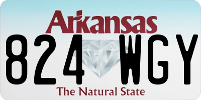 AR license plate 824WGY
