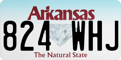 AR license plate 824WHJ