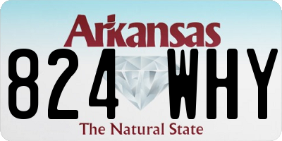 AR license plate 824WHY