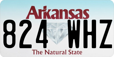 AR license plate 824WHZ