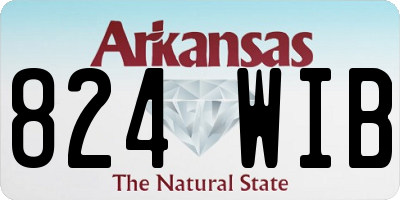 AR license plate 824WIB