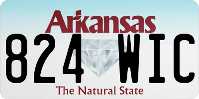 AR license plate 824WIC
