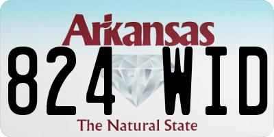 AR license plate 824WID