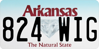 AR license plate 824WIG